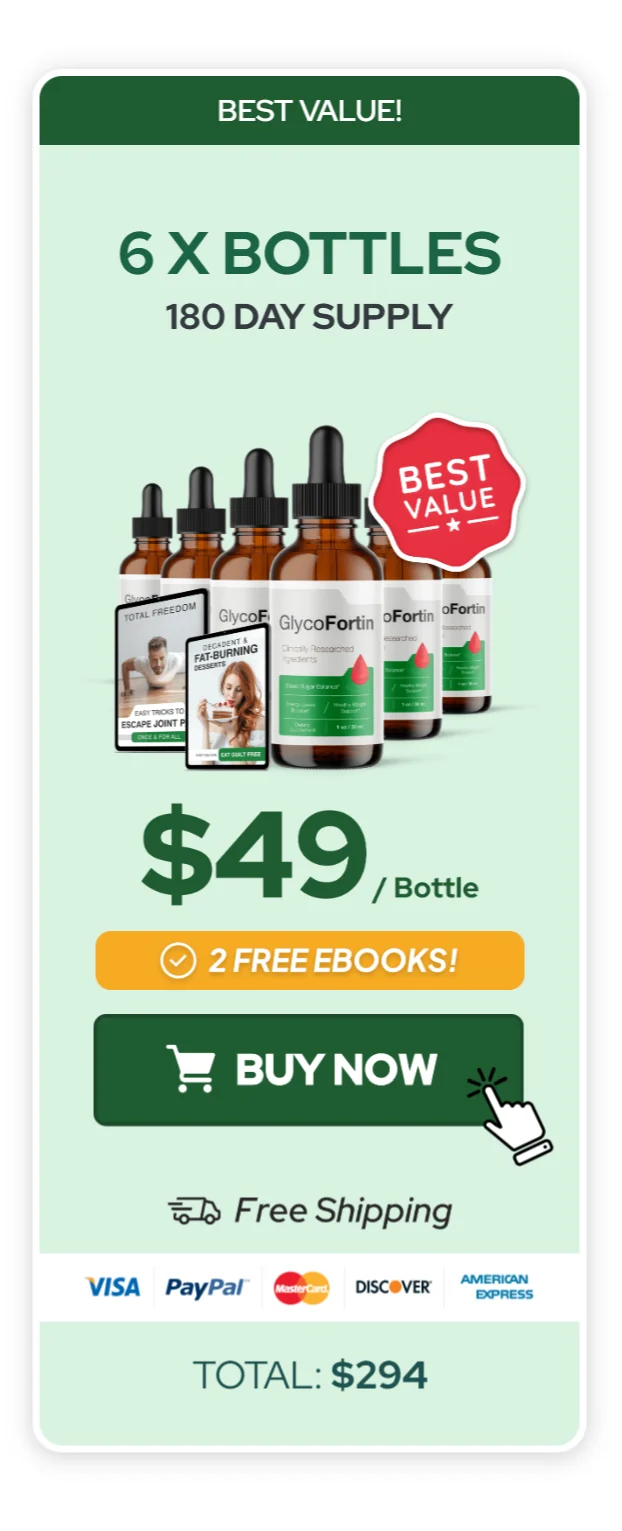 GlycoFortin™ 6 bottles pricing